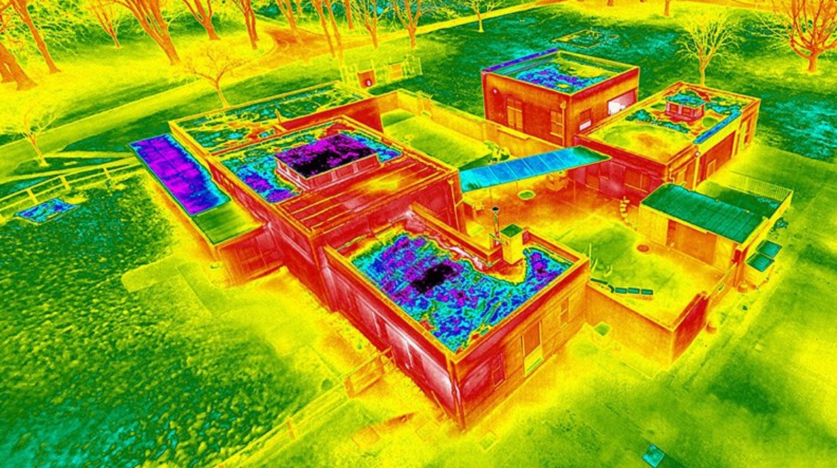 Thermographie par drone